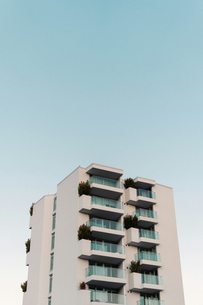 Edifício com varandas